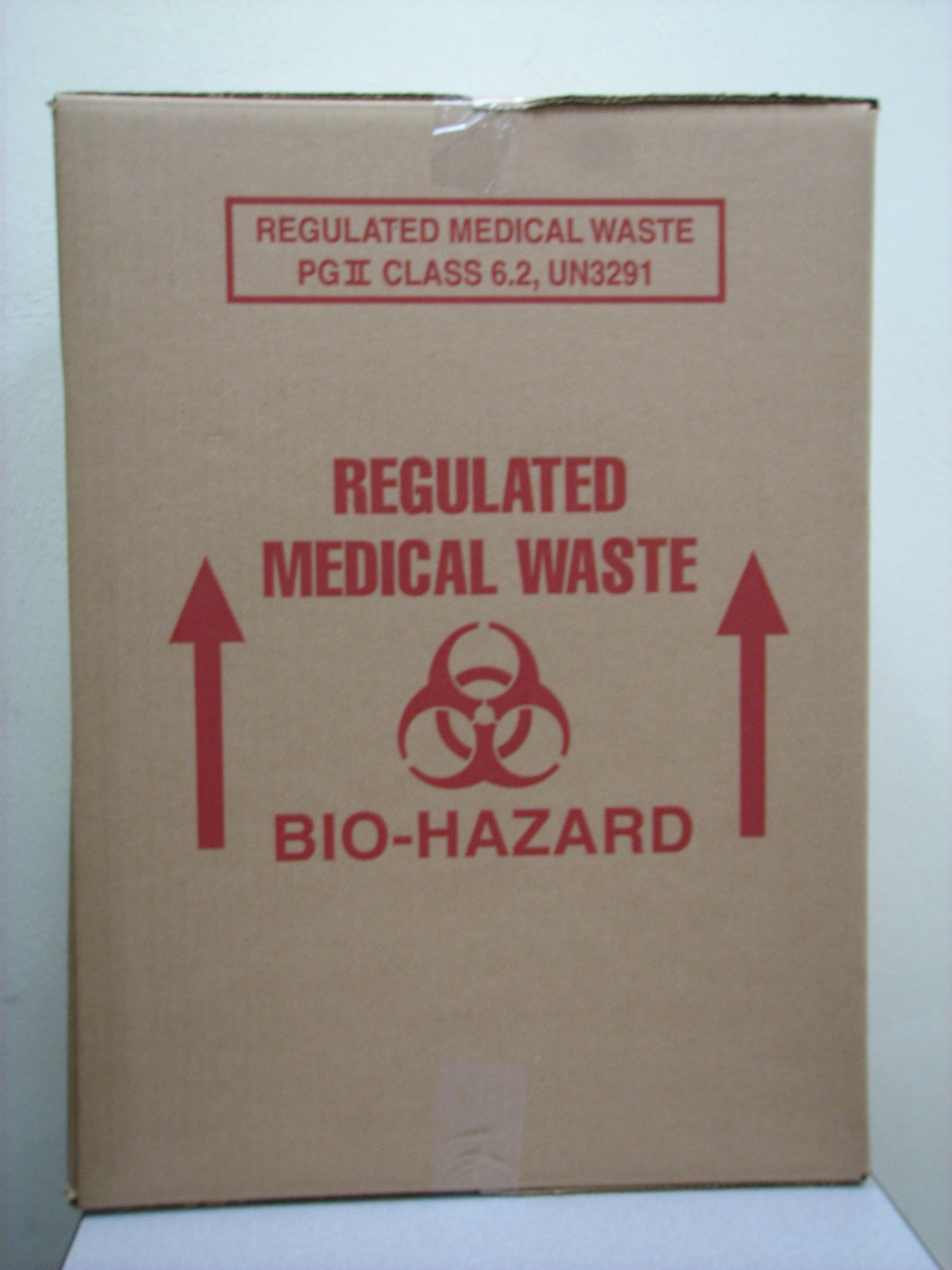 regulated medical waste cardboard box